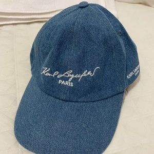 Karl Lagerfeld denim hat